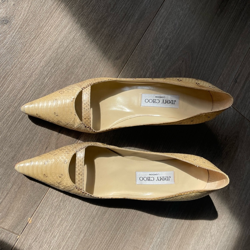 Jimmy Choo Women's Tan Leather Shoes